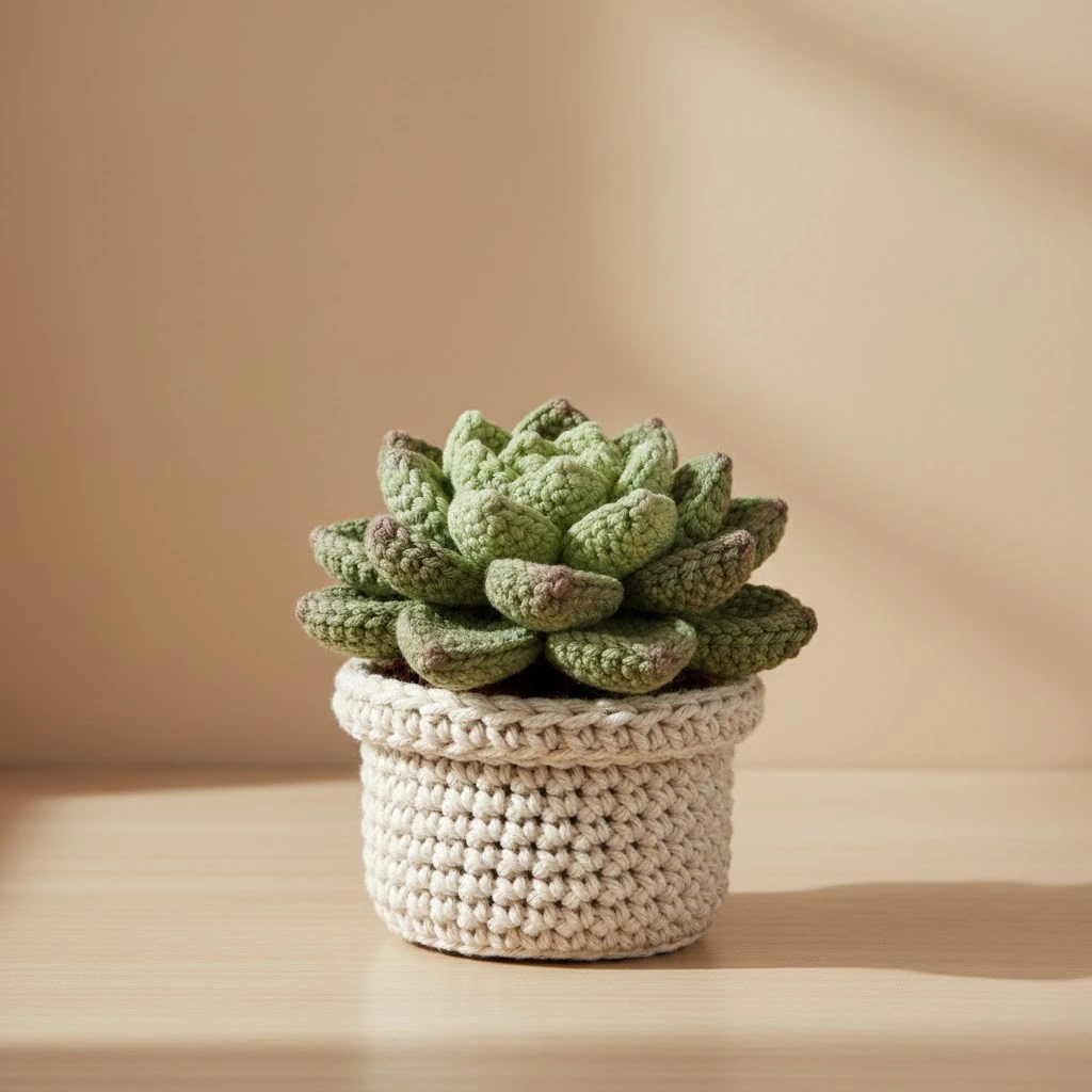 Amigurumi de suculenta