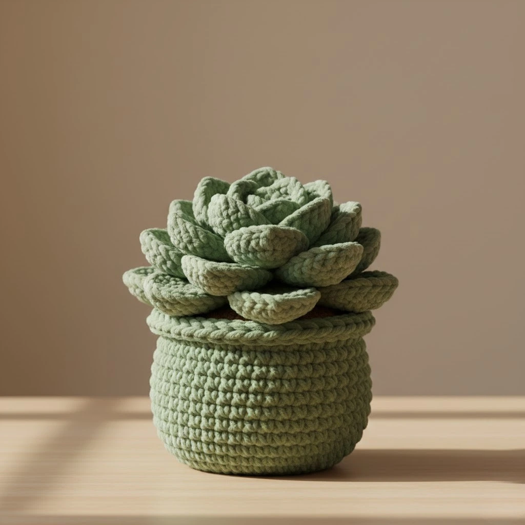 Amigurumi de suculenta