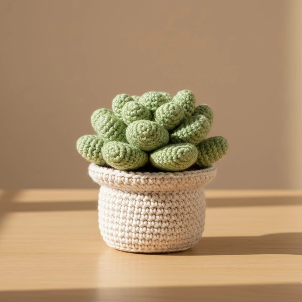 Amigurumi de suculenta